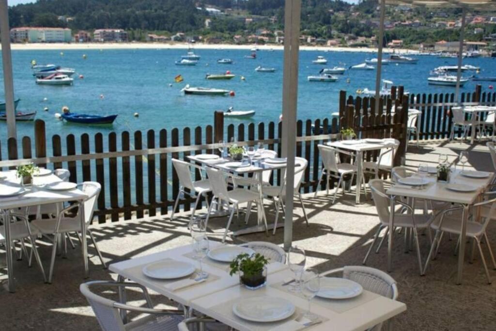 Primera línea de playa Rías Baixas, Moaña Apartamento Exterior foto