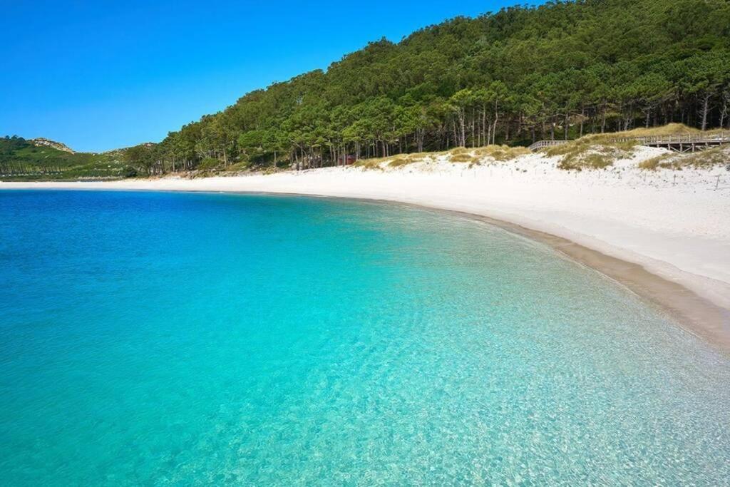 Primera línea de playa Rías Baixas, Moaña Apartamento Exterior foto