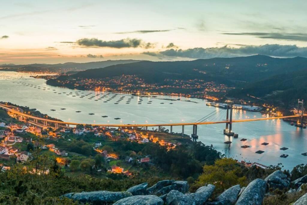 Primera línea de playa Rías Baixas, Moaña Apartamento Exterior foto